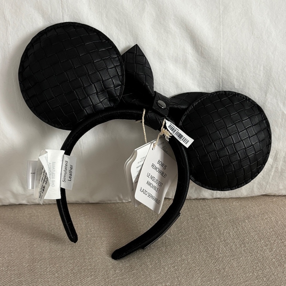 Disney Parks Loungefly Black Woven Backpack and Headband Set - Picture 7 of 7